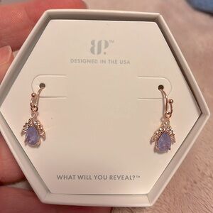 Bomb Party OG Earrings | Wings Of Bliss | Rose Gold & Lavender